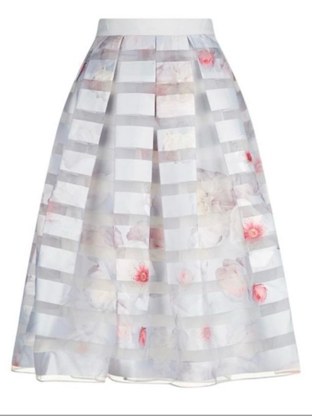 Ted Baker ROSALEY Chelsea Print Full Pleat Midi Skirt Size 2 (US 6)